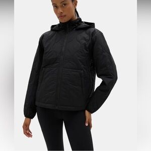 HALFDAYS Bessie Packable Puffer Jacket In Black